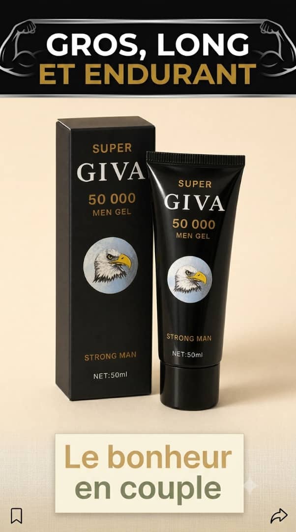 SUPER GIVA 50 000 Men Gel – Gel de Vitalité & Intimité Masculine (50ml)